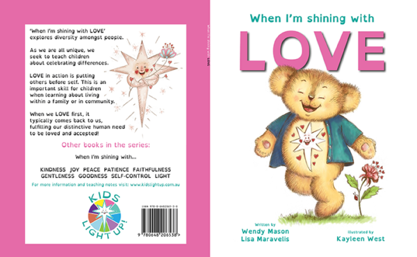 When I'm shining with love book, by Wendy Mason and Lisa Maravelis